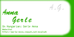 anna gerle business card